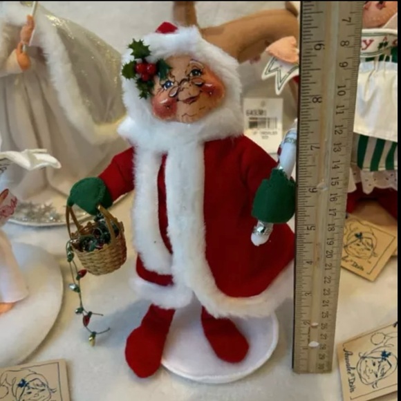 Lot (10) Vintage 90’s-2000 Annalee Christmas Dolls Santa Angel Reindeer - Picture 3 of 11